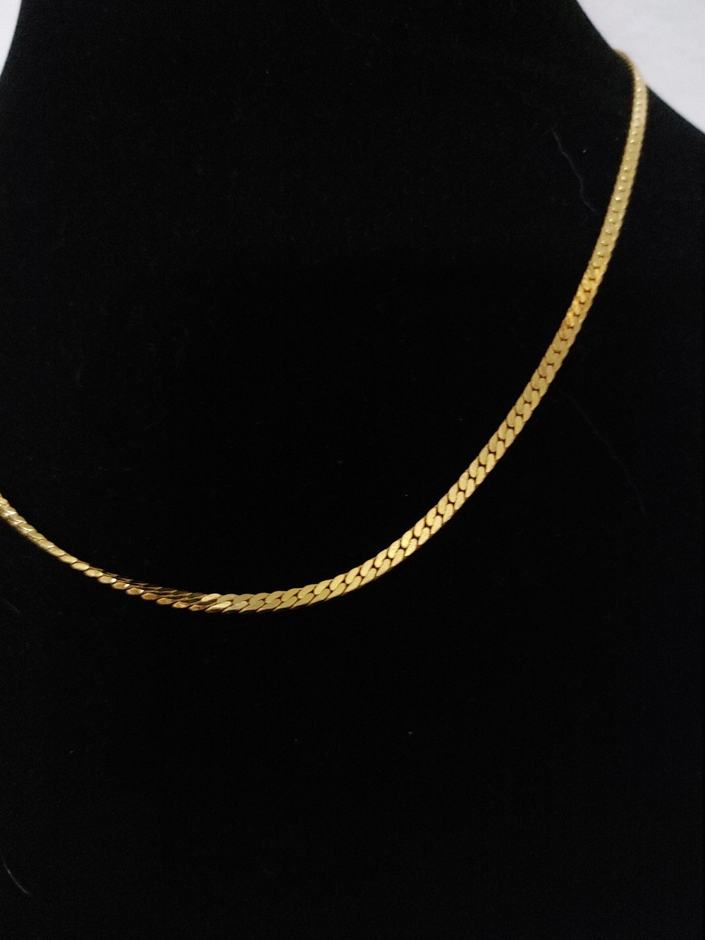 Vintage B.C. Lind 14KGE Herringbone Gold 8.5" Necklace - Picture 3 of 7